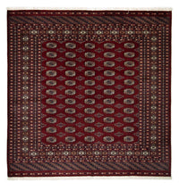 Afghaans tapijt - Bukhara vierkant  - 207 x 204 cm - rood
