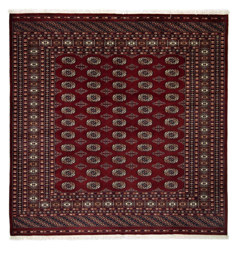 Afghaans tapijt - Bukhara vierkant  - 207 x 204 cm - rood