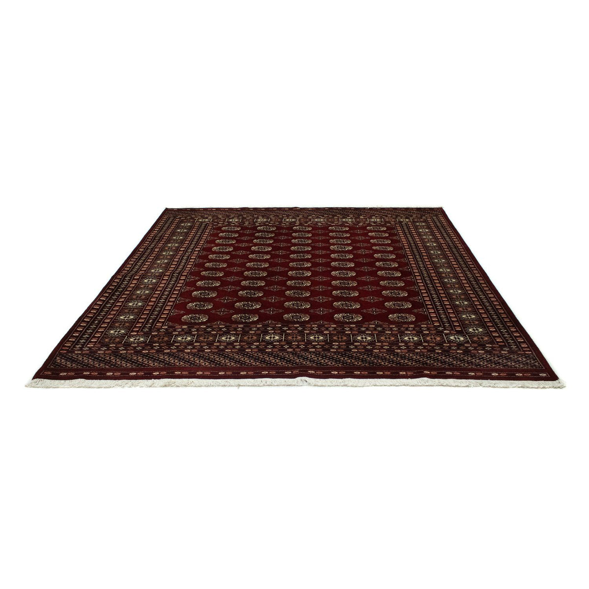 Afghaans tapijt - Bukhara vierkant  - 207 x 204 cm - rood