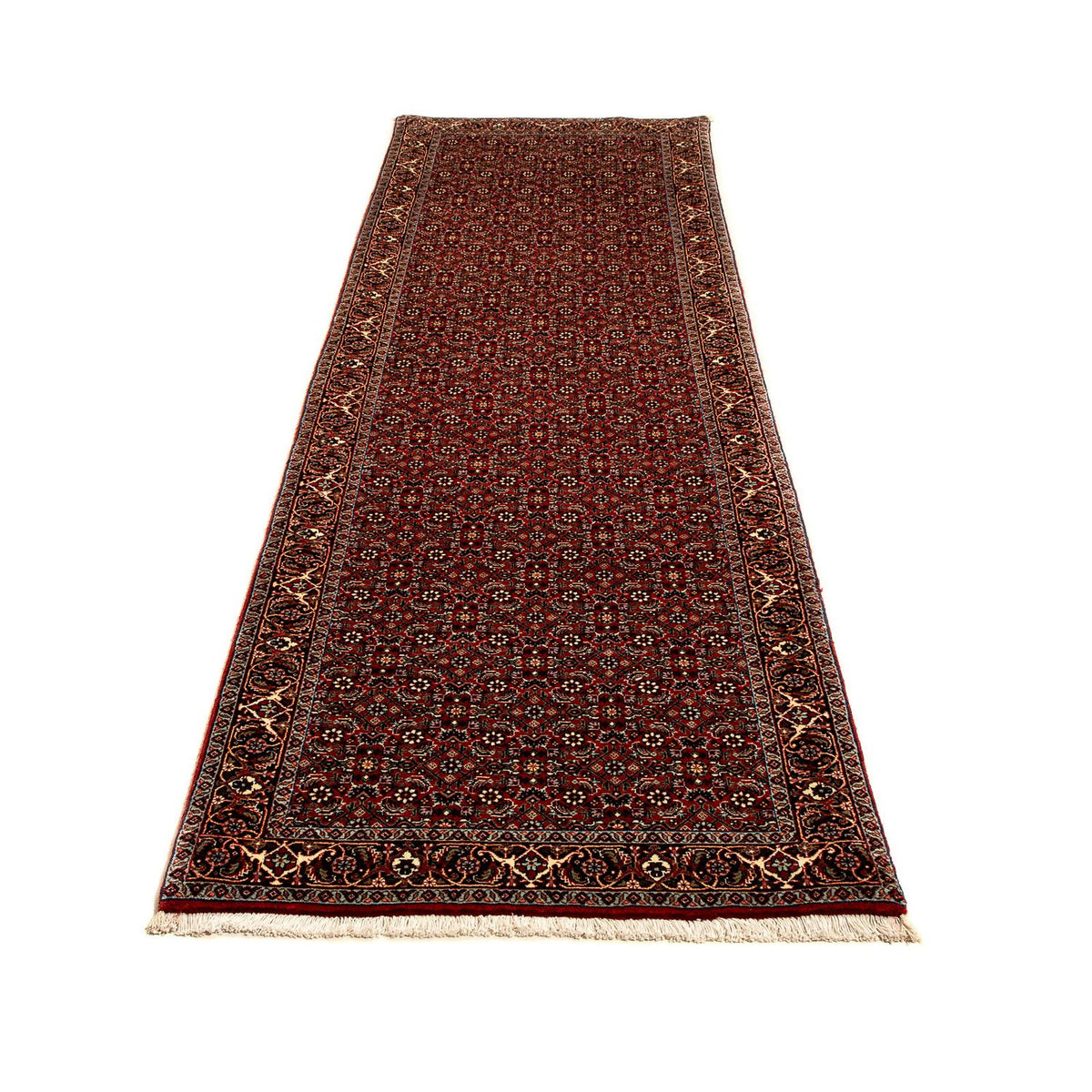 Loper Perzisch tapijt - Bijar - 298 x 83 cm - veelkleurig
