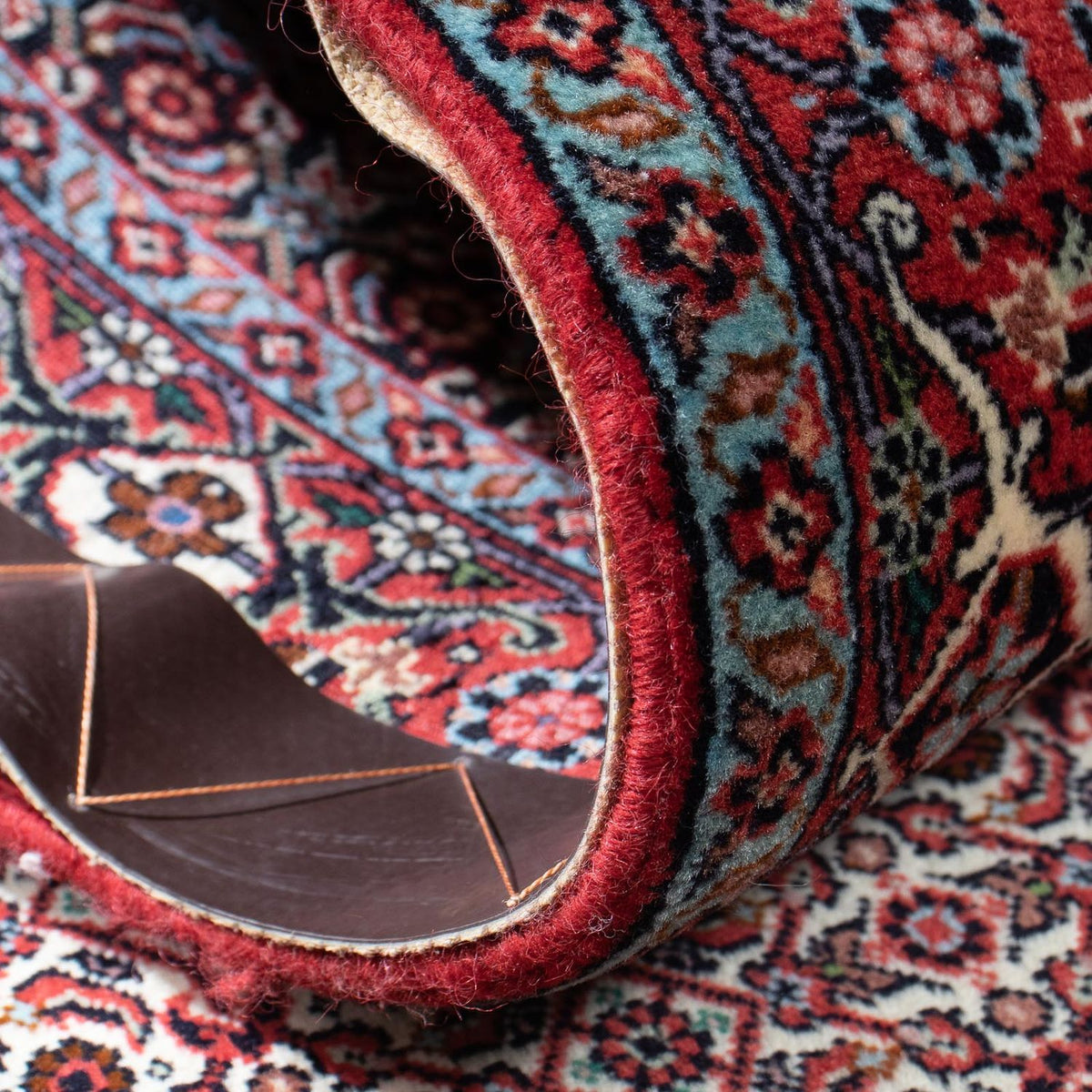 Loper Perzisch tapijt - Bijar - 318 x 83 cm - beige