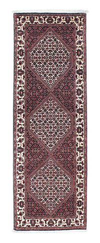 Loper Perzisch tapijt - Bijar - 196 x 75 cm - donkerblauw