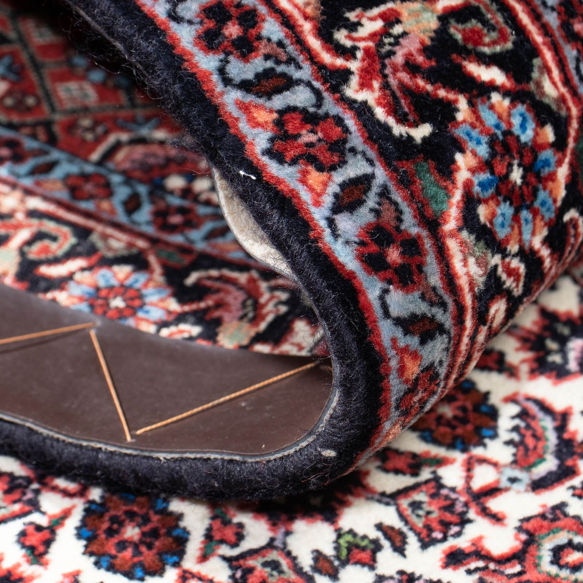 Loper Perzisch tapijt - Bijar - 203 x 70 cm - donkerblauw