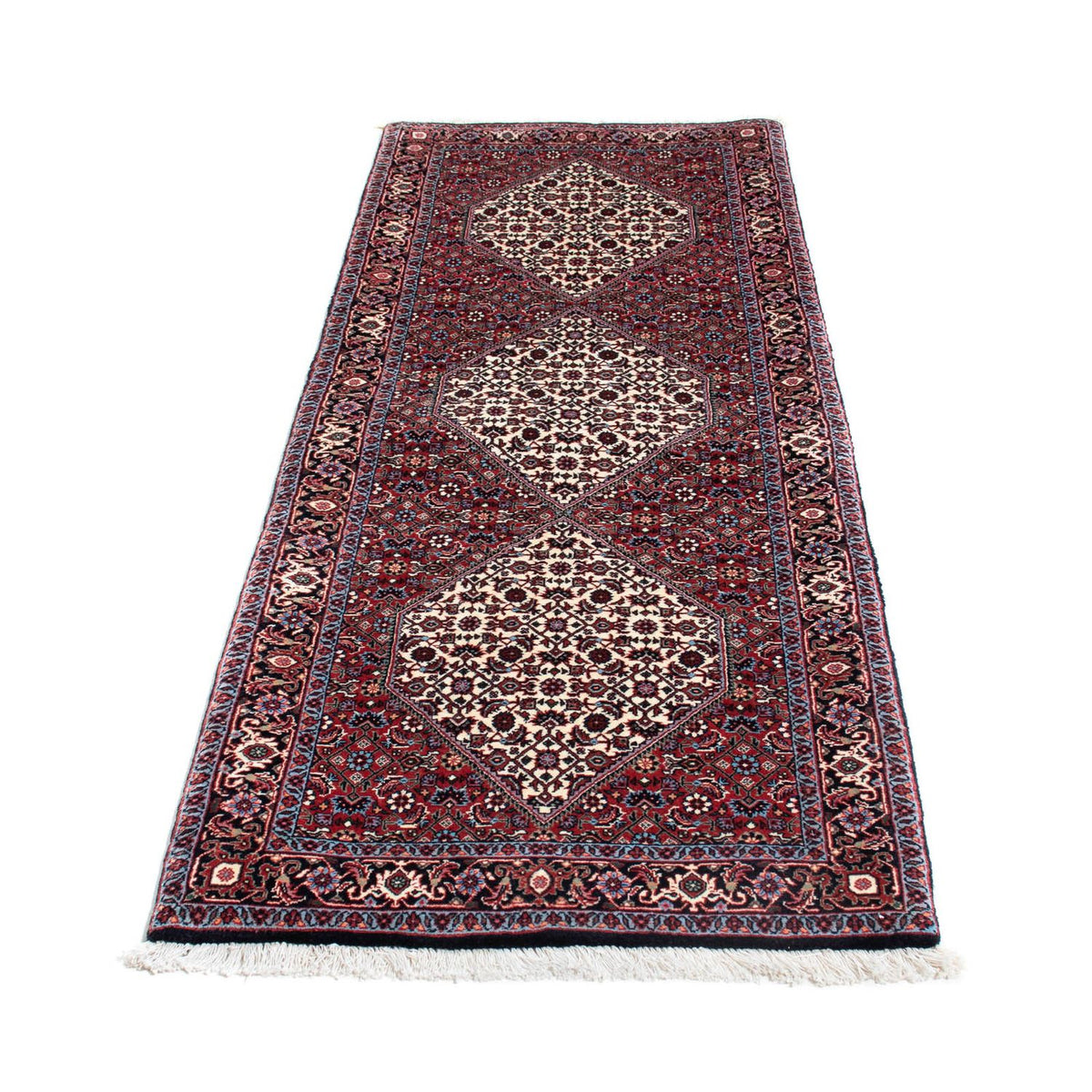 Loper Perzisch tapijt - Bijar - 203 x 70 cm - donkerblauw