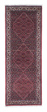Loper Perzisch tapijt - Bijar - 213 x 75 cm - donkerblauw