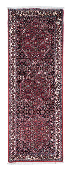 Loper Perzisch tapijt - Bijar - 213 x 75 cm - donkerblauw