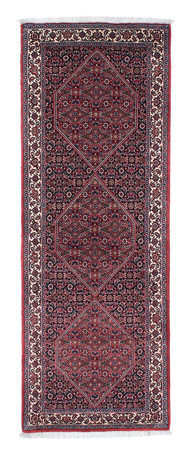 Loper Perzisch tapijt - Bijar - 213 x 75 cm - donkerblauw