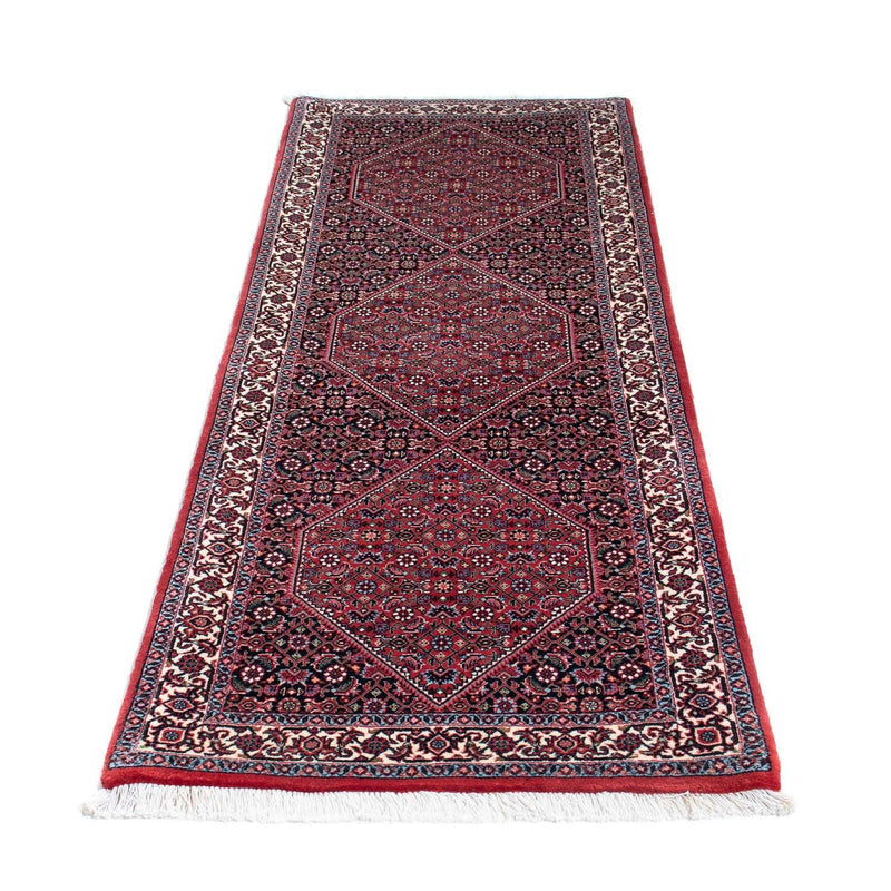 Loper Perzisch tapijt - Bijar - 213 x 75 cm - donkerblauw