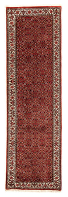 Loper Perzisch tapijt - Bijar - 296 x 82 cm - donkerrood