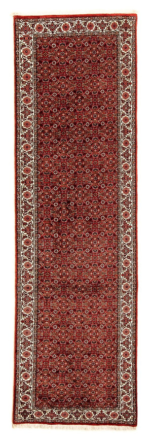 Loper Perzisch tapijt - Bijar - 296 x 82 cm - donkerrood
