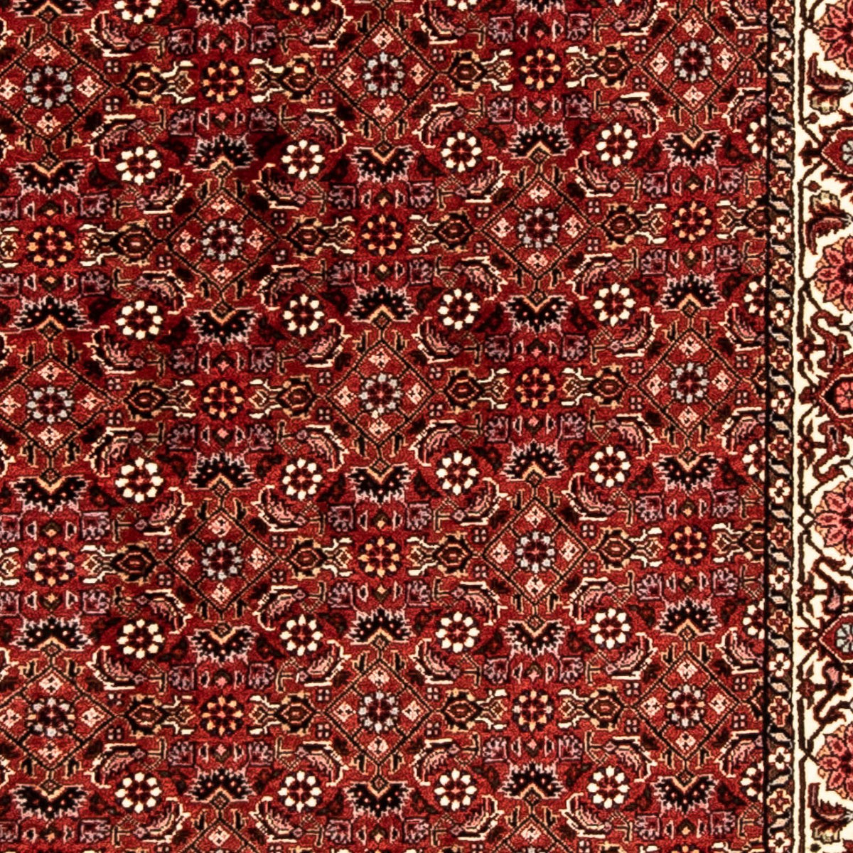 Loper Perzisch tapijt - Bijar - 296 x 82 cm - donkerrood
