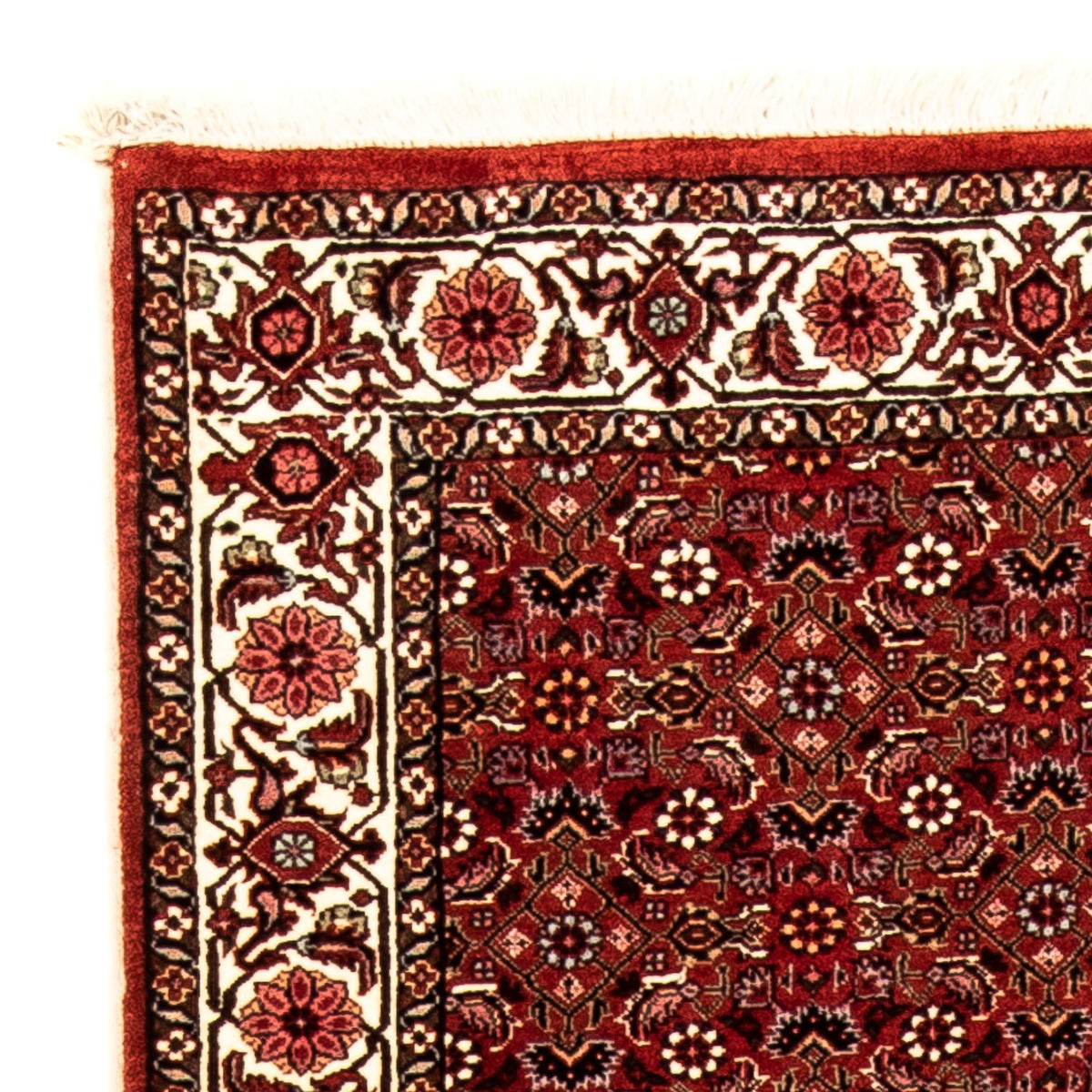 Loper Perzisch tapijt - Bijar - 296 x 82 cm - donkerrood