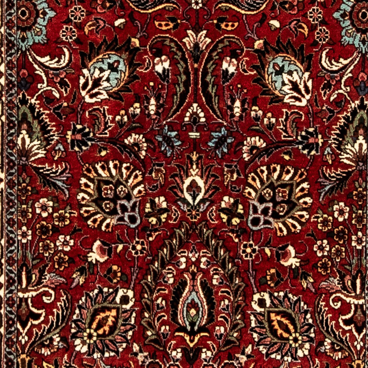 Loper Perzisch tapijt - Bijar - 298 x 83 cm - donkerrood