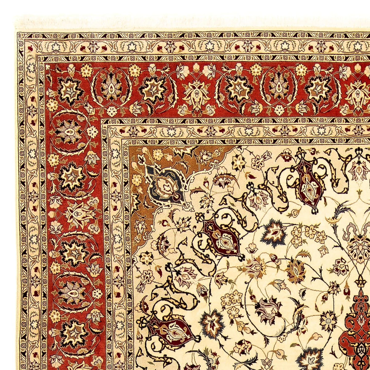 Perzisch tapijt - Tabriz - Royal - 349 x 252 cm - beige