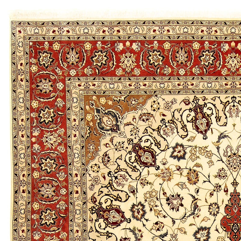Perzisch tapijt - Tabriz - Royal - 349 x 252 cm - beige