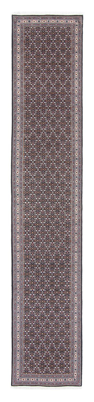 Loper Perzisch tapijt - Tabriz - 391 x 70 cm - grijs