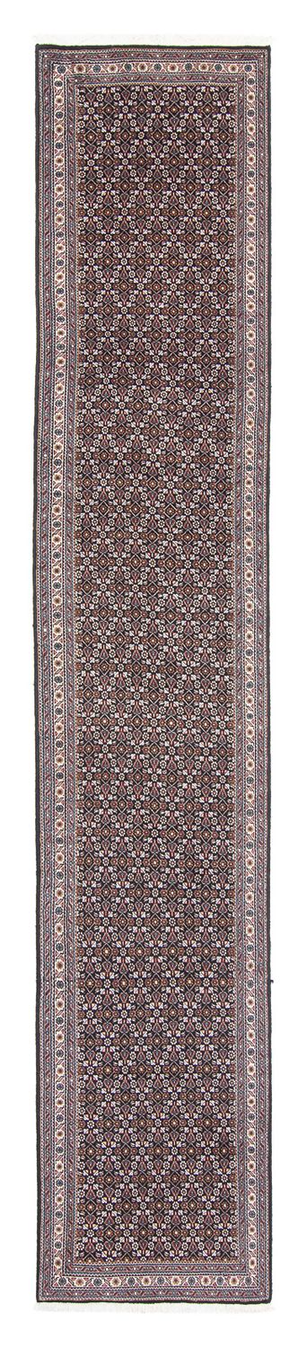 Loper Perzisch tapijt - Tabriz - 392 x 67 cm - grijs