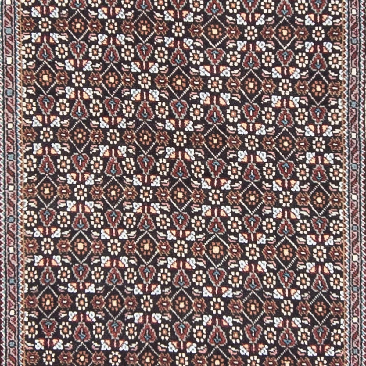 Loper Perzisch tapijt - Tabriz - 392 x 67 cm - grijs
