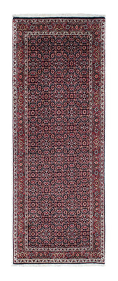 Loper Perzisch tapijt - Bijar - 196 x 74 cm - donkerblauw