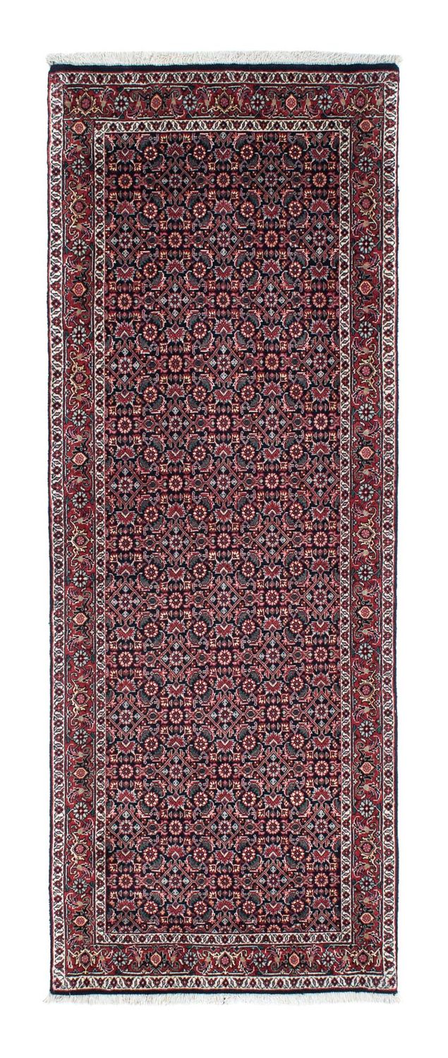 Loper Perzisch tapijt - Bijar - 196 x 74 cm - donkerblauw