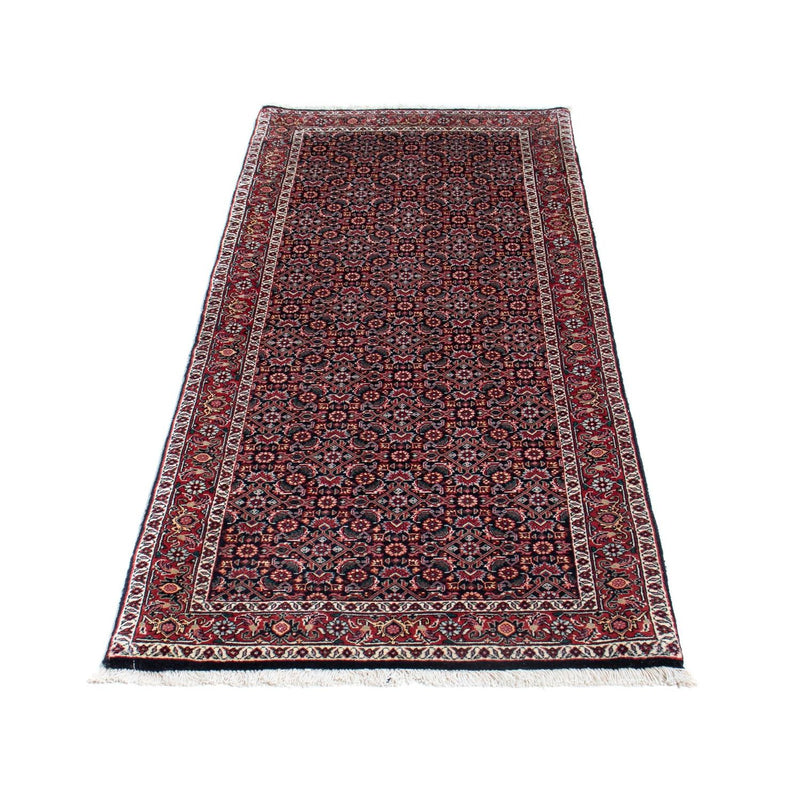 Loper Perzisch tapijt - Bijar - 196 x 74 cm - donkerblauw