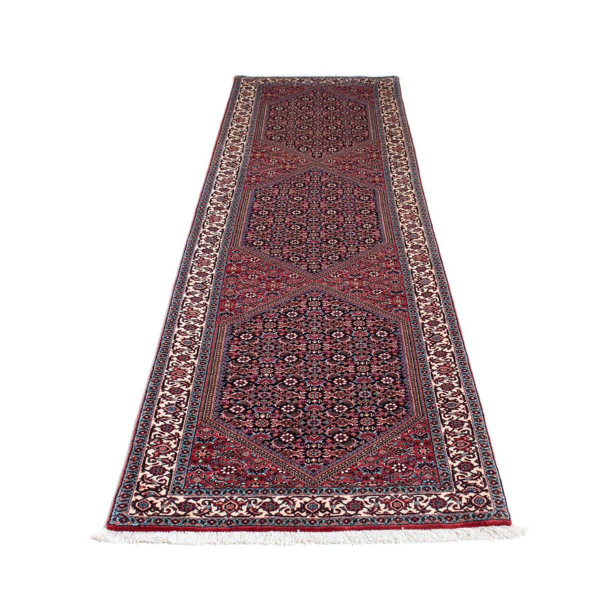 Loper Perzisch tapijt - Bijar - 279 x 73 cm - licht rood