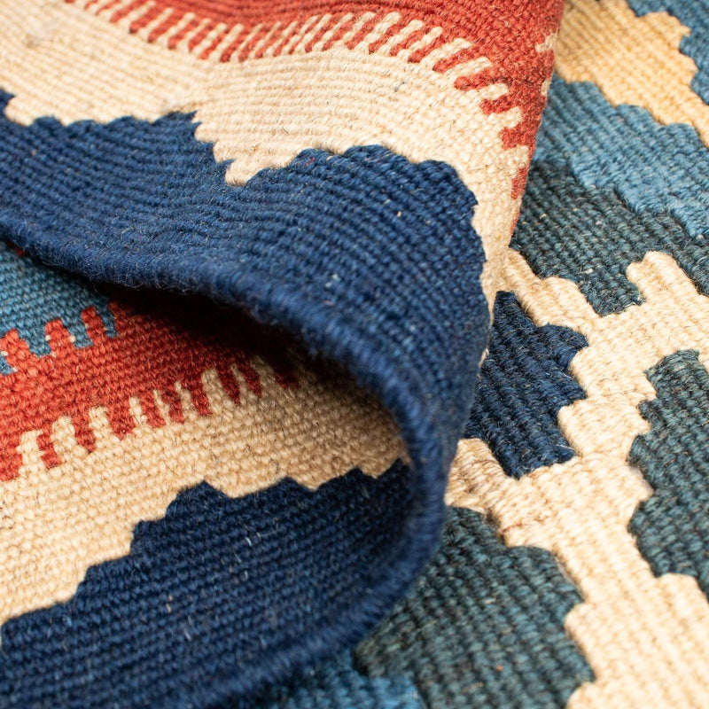 Kelim tapijt - Oosters - 174 x 148 cm - blauw