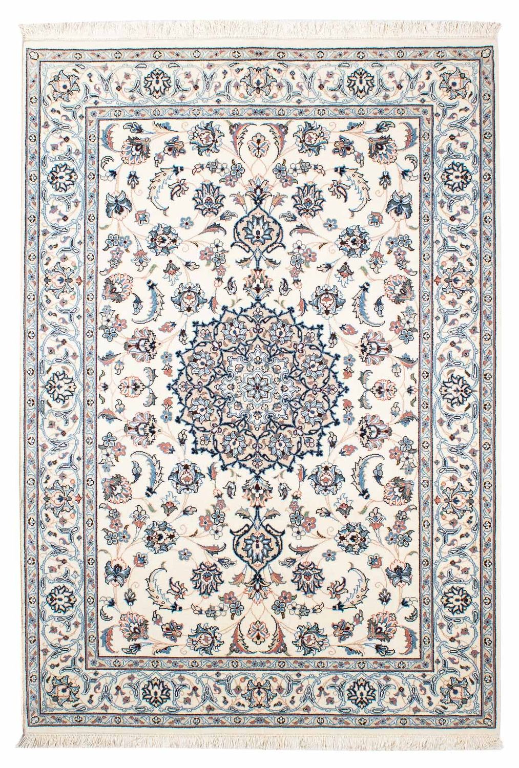 Perzisch tapijt - Nain - Koninklijk - 203 x 138 cm - beige