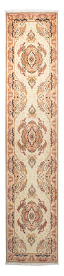 Loper Perzisch tapijt - Tabriz - Royal - 306 x 74 cm - beige