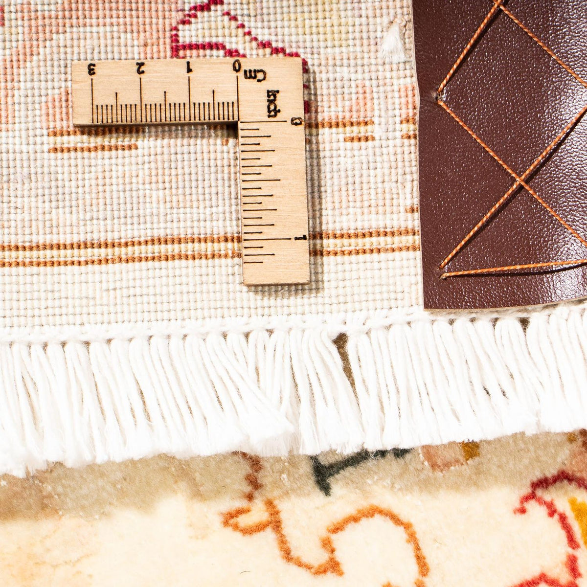 Loper Perzisch tapijt - Tabriz - Royal - 306 x 74 cm - beige