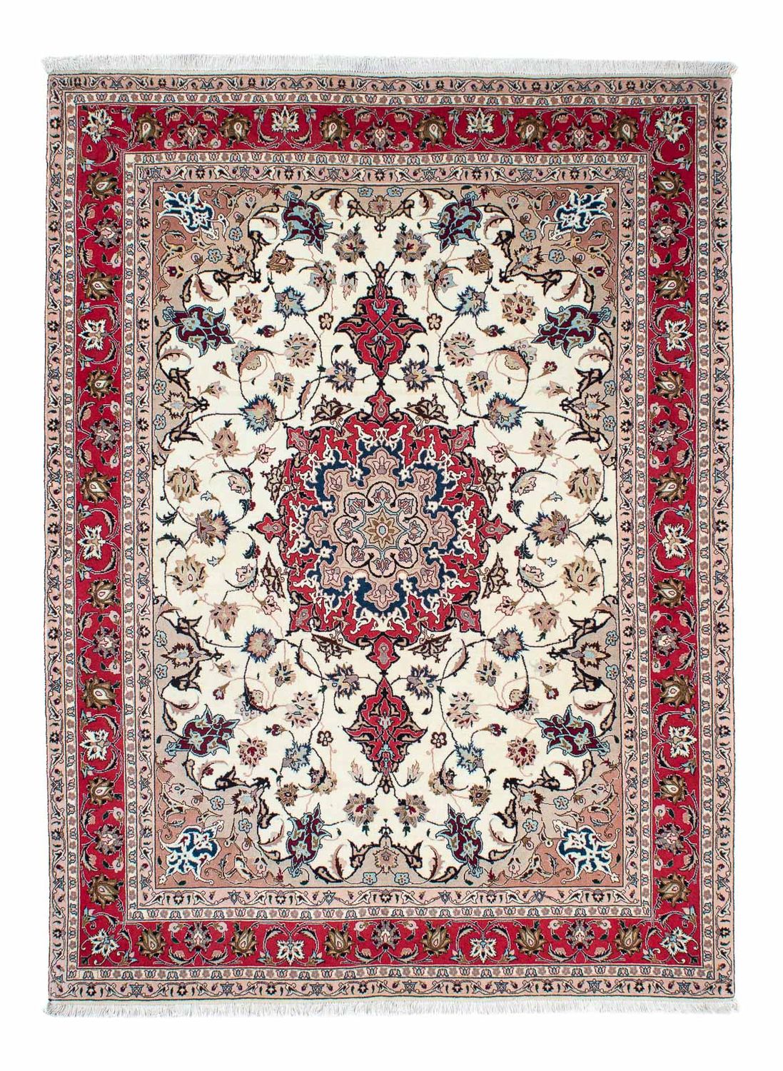 Perzisch tapijt - Tabriz - Royal - 212 x 154 cm - beige