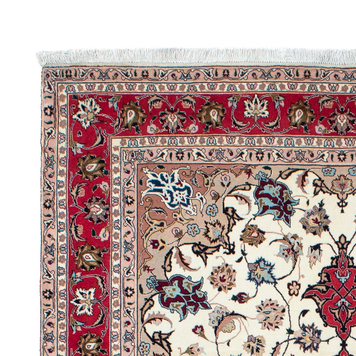 Perzisch tapijt - Tabriz - Royal - 212 x 154 cm - beige