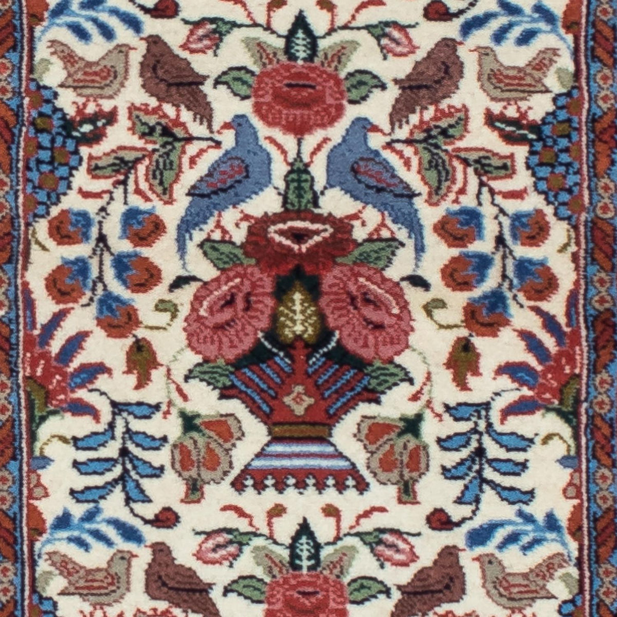 Loper Perzisch tapijt - Ghom - 160 x 49 cm - beige