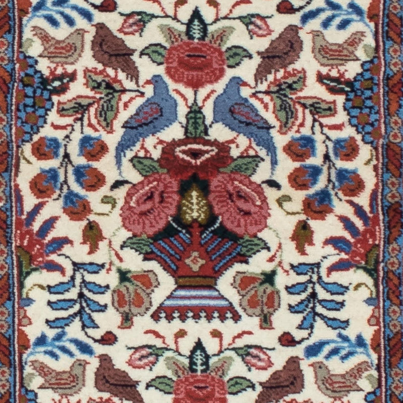 Loper Perzisch tapijt - Ghom - 160 x 49 cm - beige