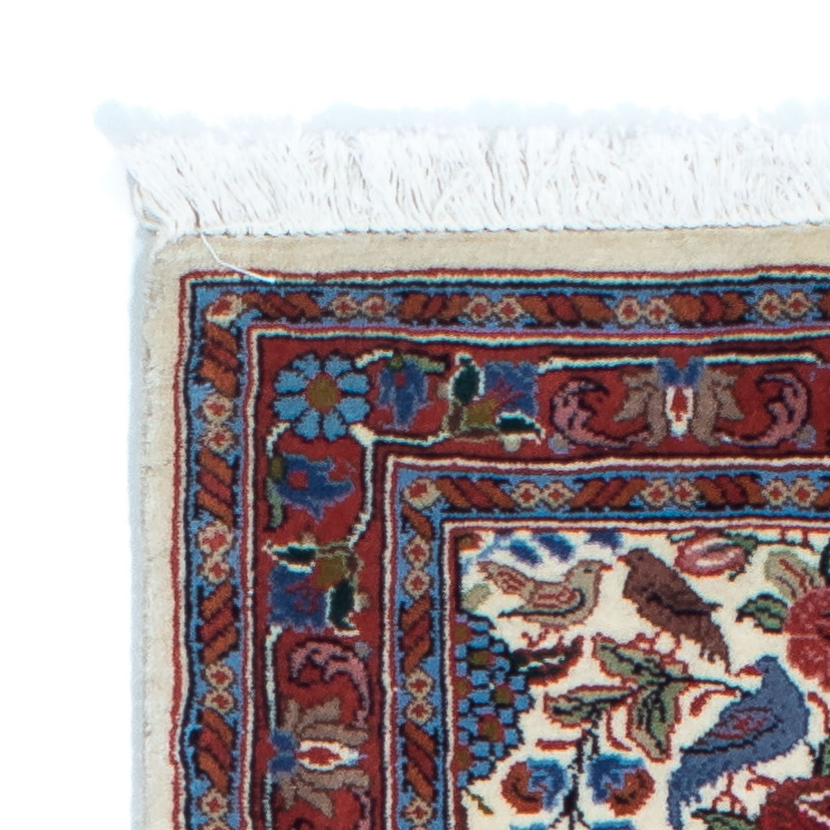 Loper Perzisch tapijt - Ghom - 160 x 49 cm - beige