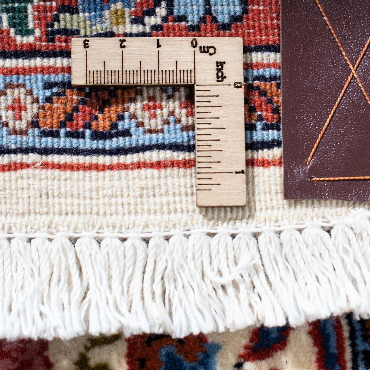 Loper Perzisch tapijt - Ghom - 160 x 49 cm - beige