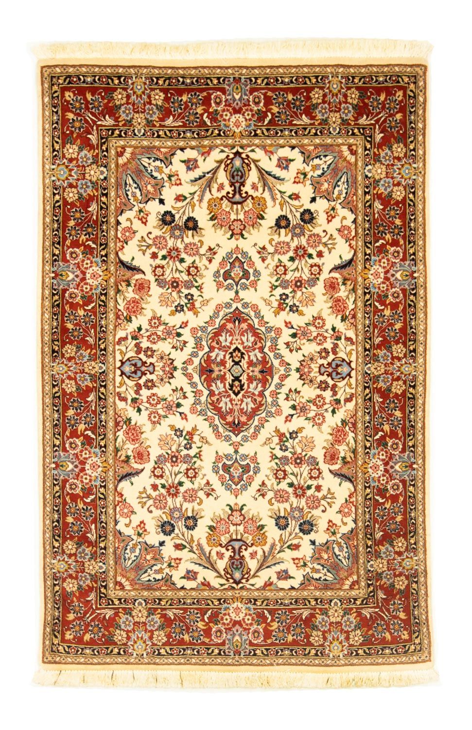 Perzisch tapijt - Ghom - 164 x 105 cm - beige