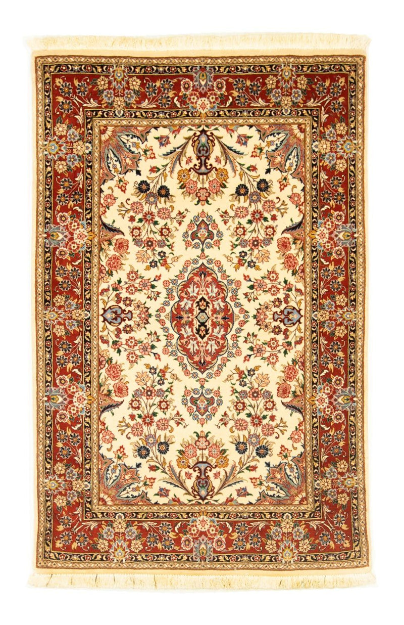 Perzisch tapijt - Ghom - 164 x 105 cm - beige