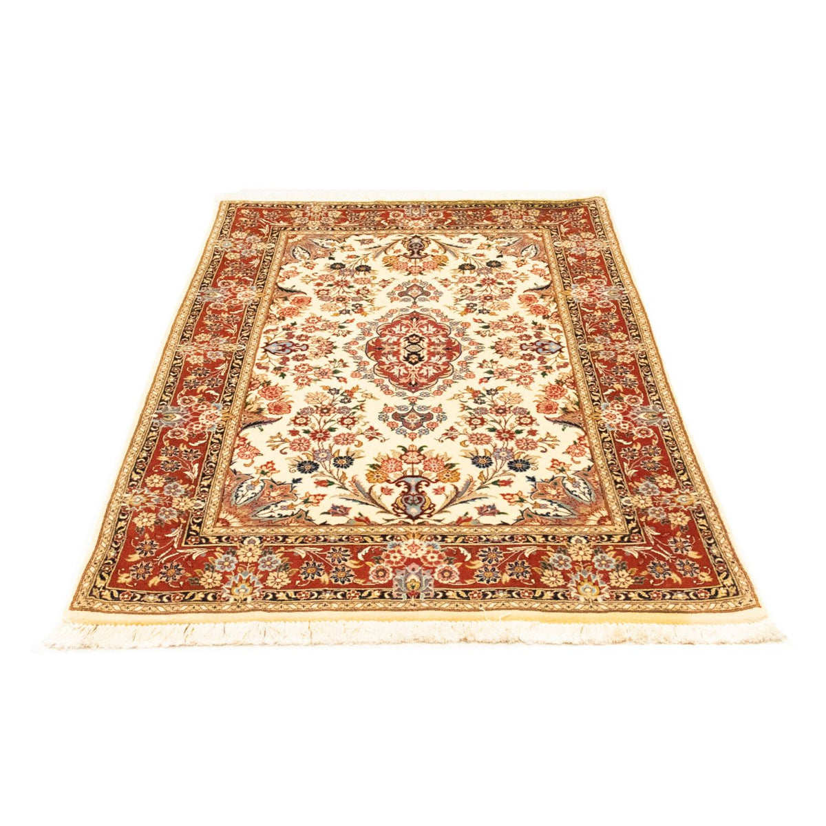 Perzisch tapijt - Ghom - 164 x 105 cm - beige