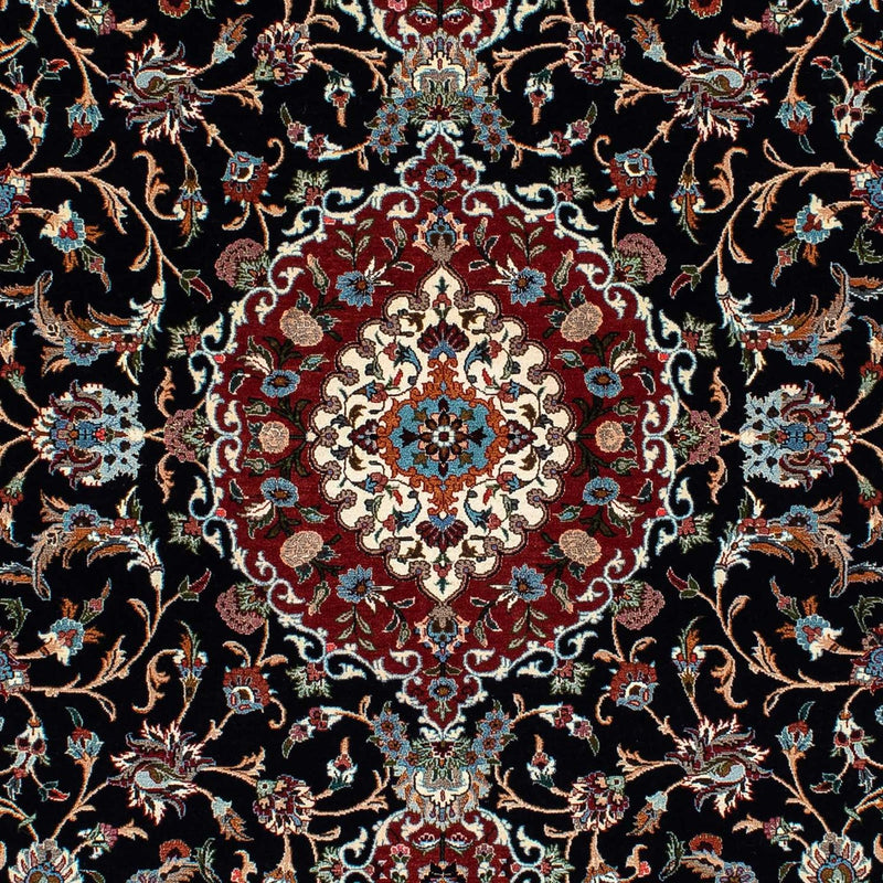 Perzisch tapijt - Ghom - 213 x 141 cm - donkerblauw