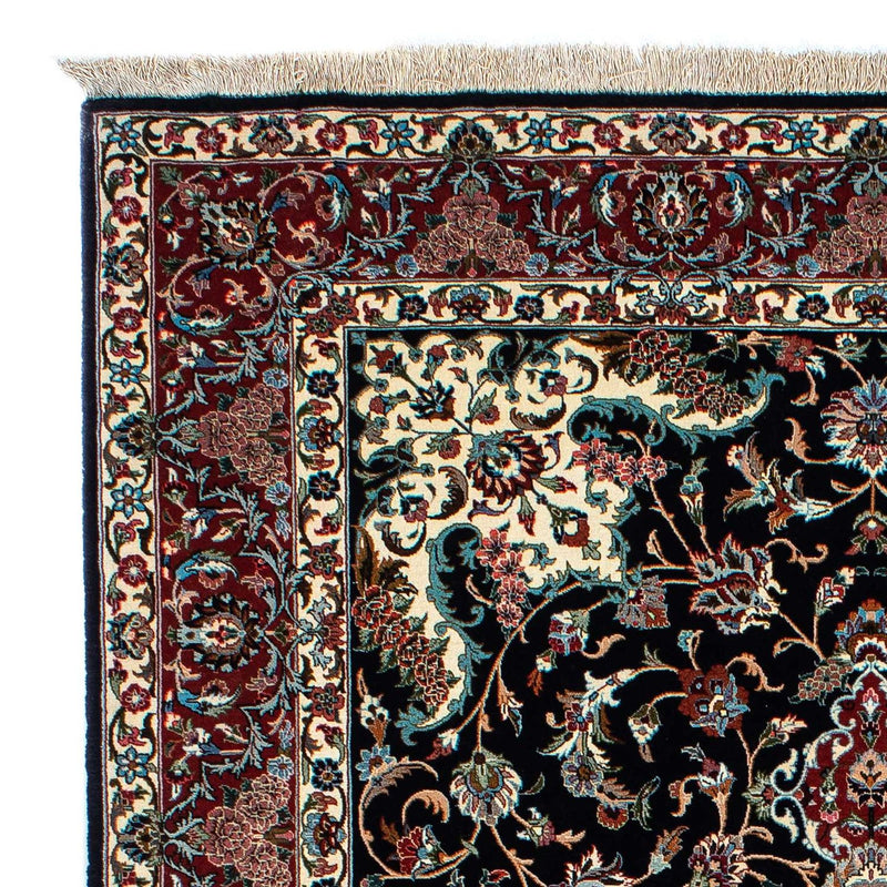 Perzisch tapijt - Ghom - 213 x 141 cm - donkerblauw