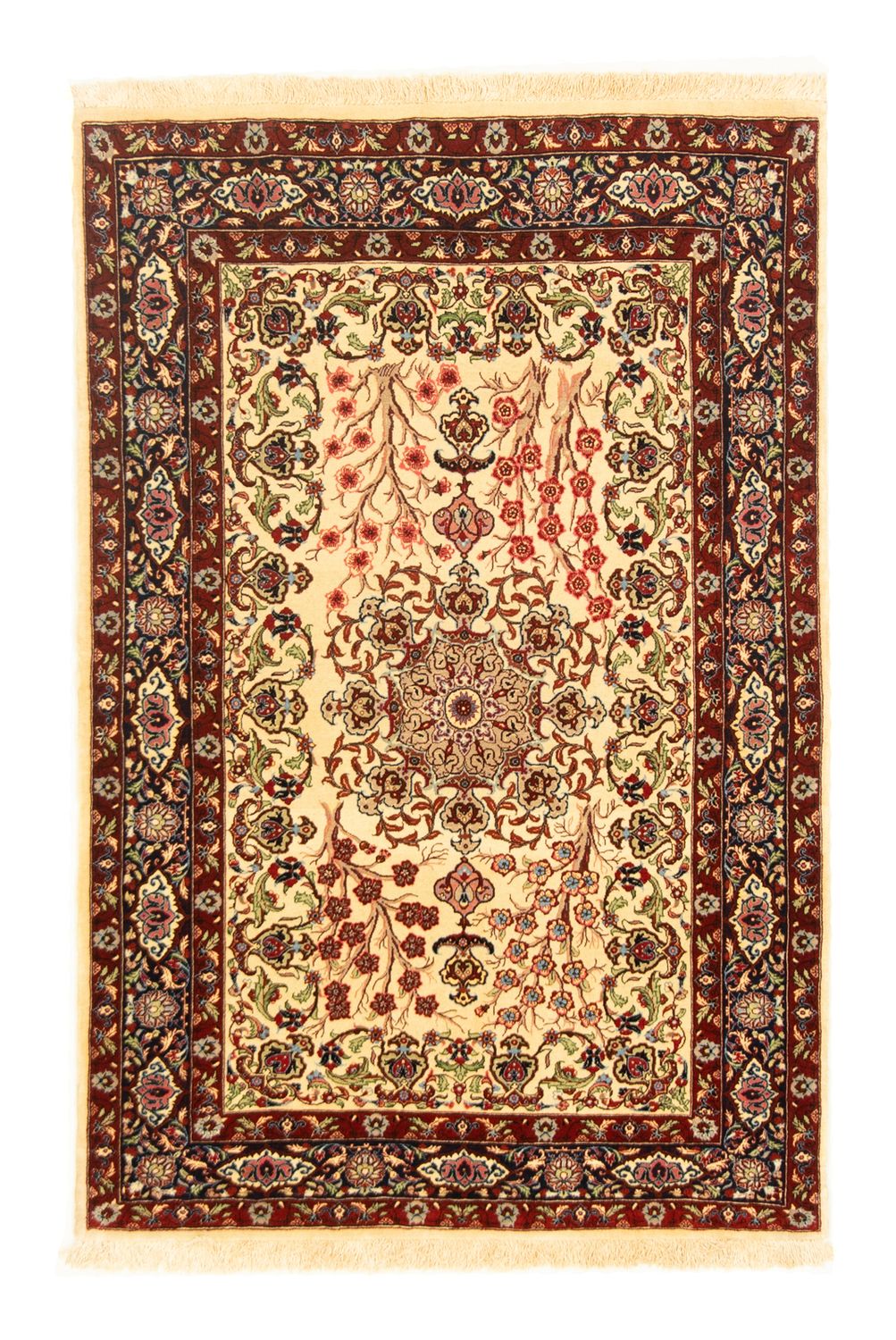 Perzisch tapijt - Ghom - 153 x 100 cm - beige