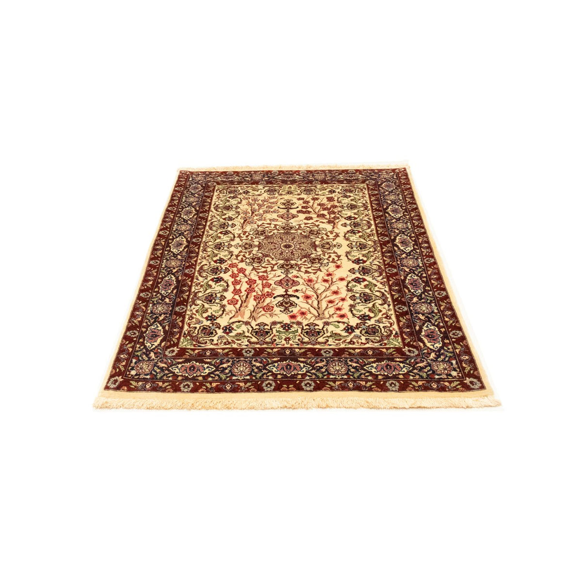 Perzisch tapijt - Ghom - 153 x 100 cm - beige