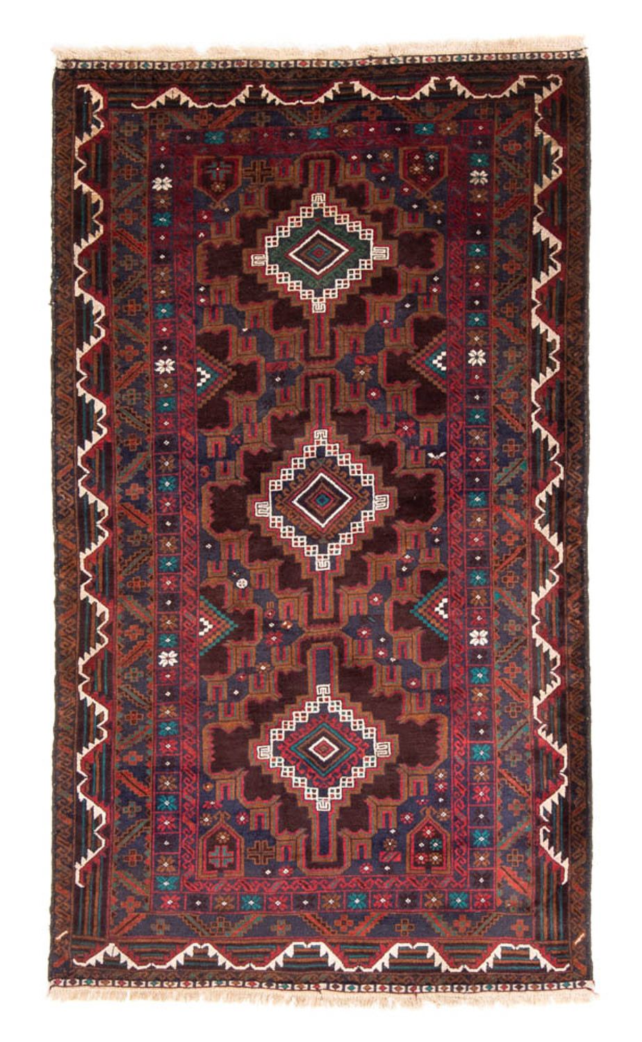 Loper Baluch tapijt - 194 x 105 cm - roest