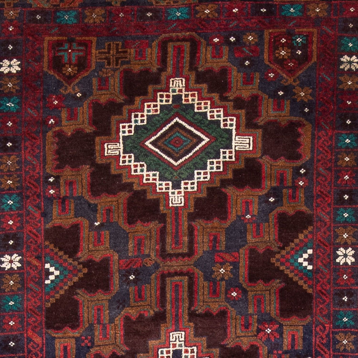 Loper Baluch tapijt - 194 x 105 cm - roest