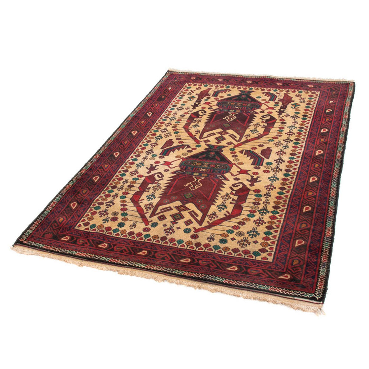 Baluch tapijt - 169 x 118 cm - beige