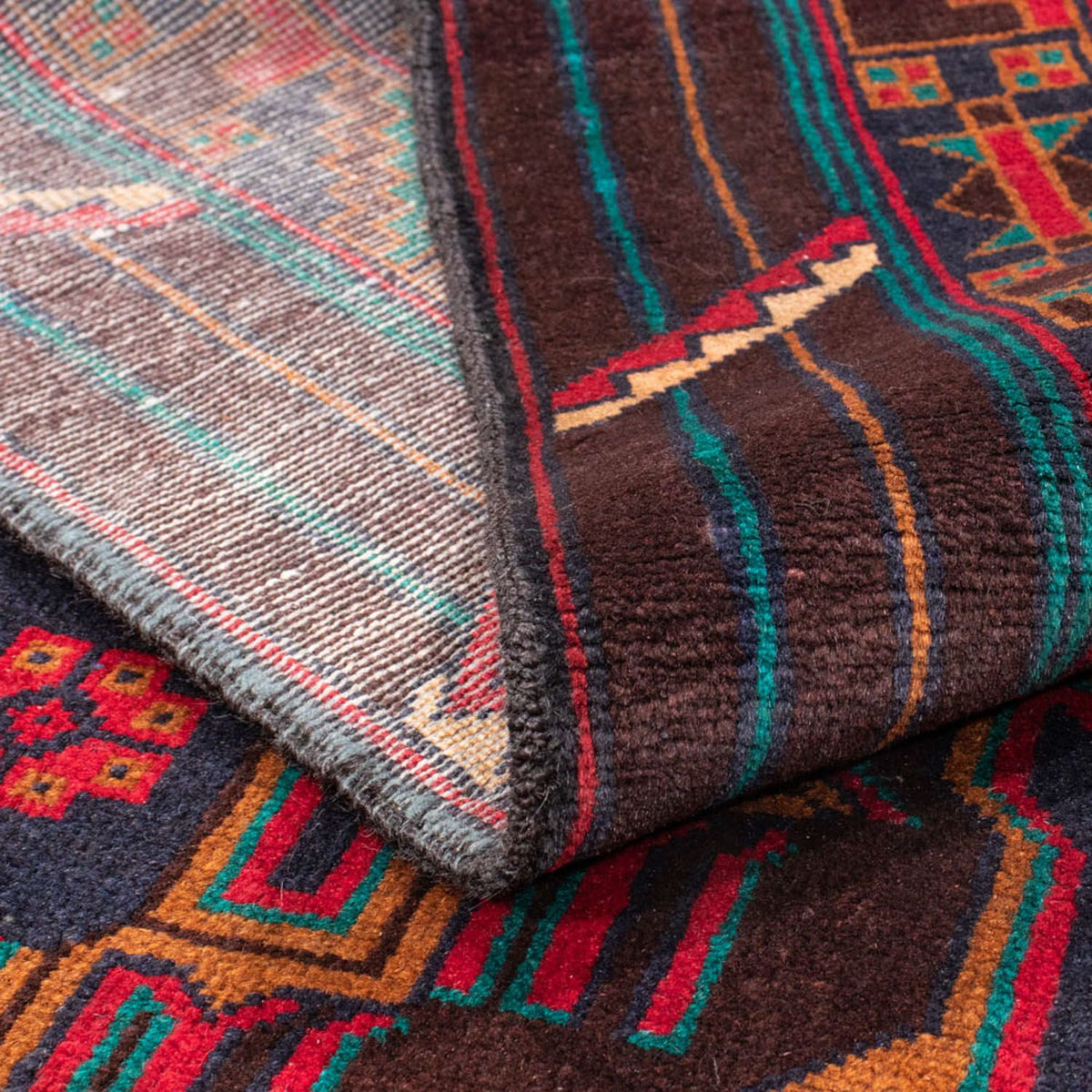 Loper Baluch tapijt - 194 x 108 cm - donkerrood