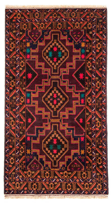 Loper Baluch tapijt - 193 x 106 cm - donkerblauw