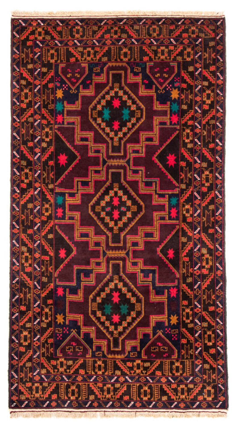 Loper Baluch tapijt - 193 x 106 cm - donkerblauw