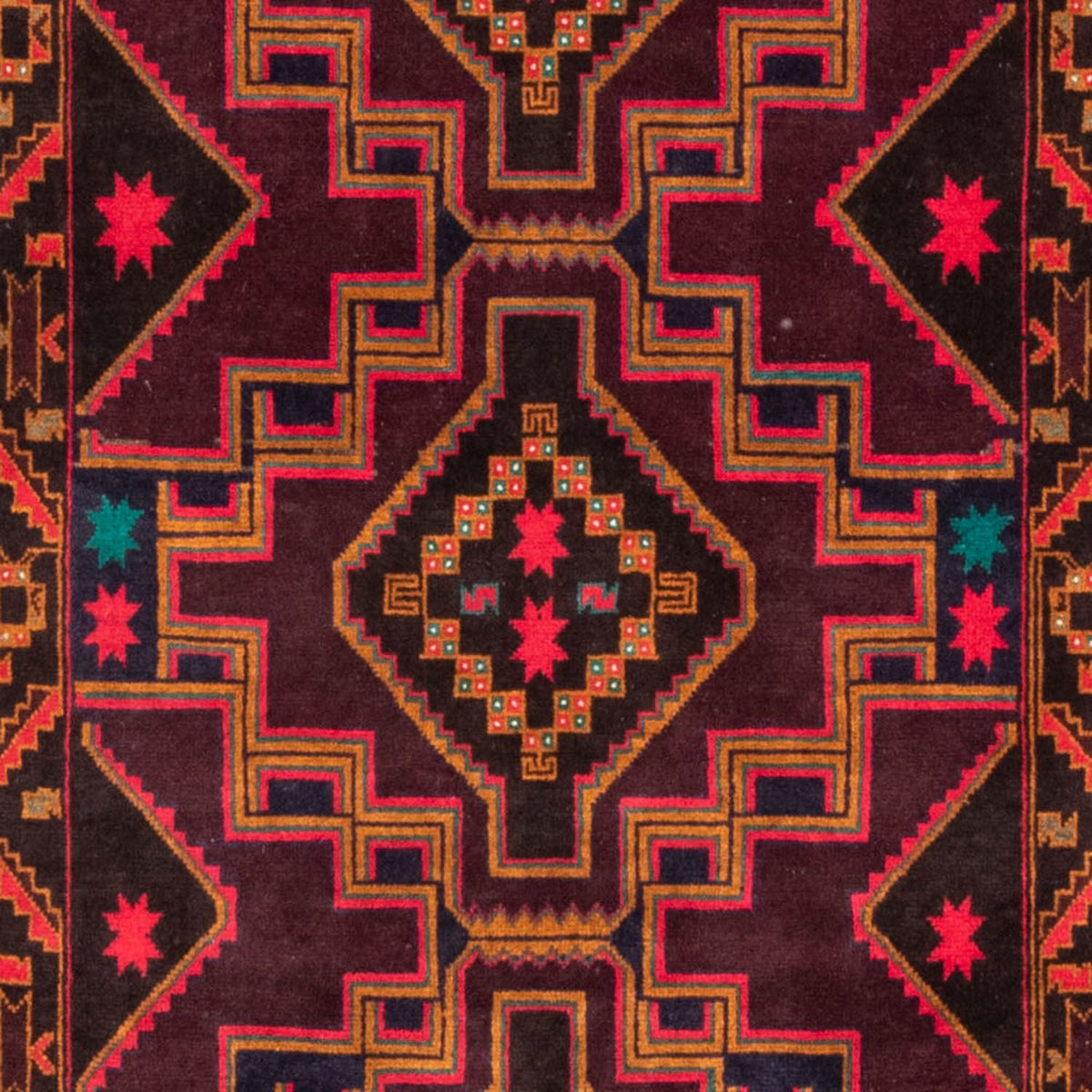 Loper Baluch tapijt - 193 x 106 cm - donkerblauw